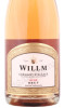 этикетка игристое вино willm cremant d alsace rose 0.75л