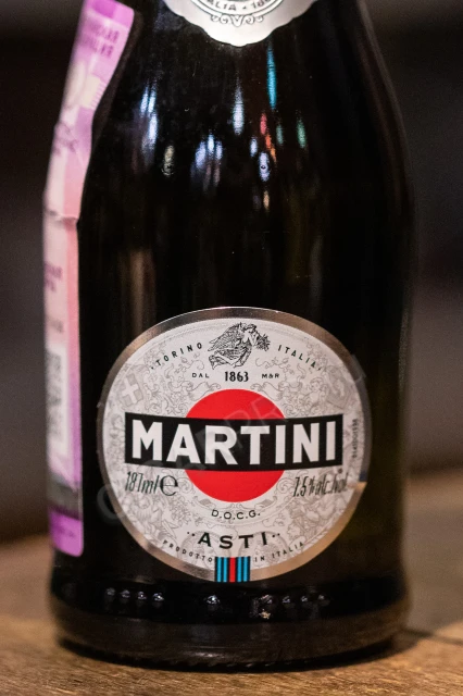 Этикетка Игристое вино Мартини Асти 187мл