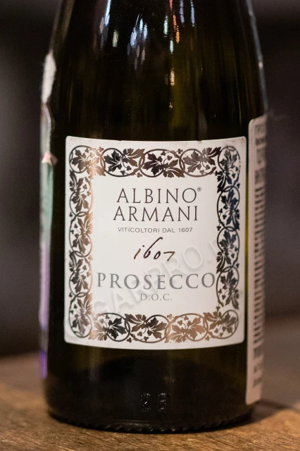 Этикетка Игристое вино Альбино Армани Просекко 0.2л