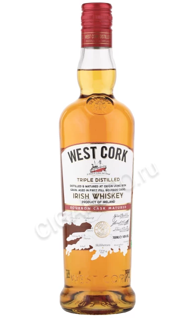 Виски Вест Корк Бурбон Каск 0.7л