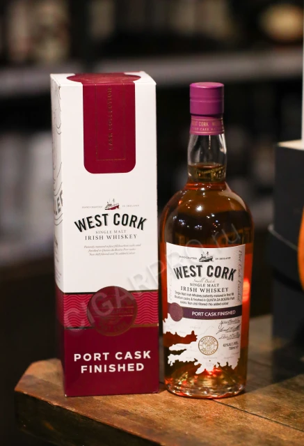 Виски Вест Корк Порт Каск Финиш 0.7л в подарочной упаковке
