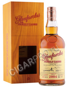виски glenfarclas family casks 2004г 0.7л в деревянной упаковке