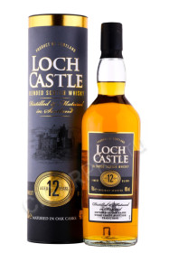 виски loch castle 12 years blended scotch whiskey 0.7л в подарочной упаковке