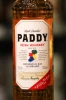 Этикетка Виски Пэдди 0.7л