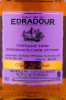 этикетка виски edradour bordeaux cask finish 1999 0.7л
