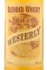 этикетка виски westerly blended whiskey 0.7л