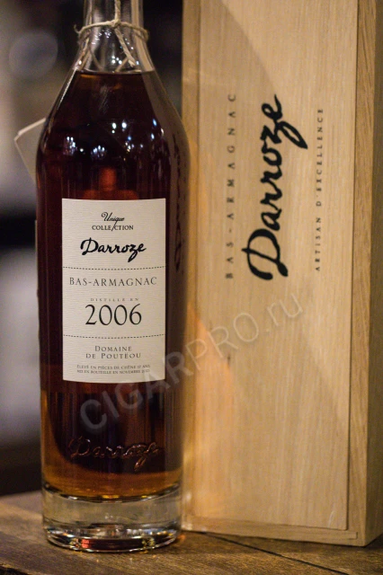 Darroze Unique Collection Bas Armagnac 2006 years Арманьяк Баз Арманьяк Дарроз Уник Коллексьон 2006г 0.7л в деревянной упаковке