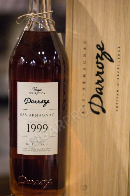 Darroze Unique Collection Bas Armagnac 1999 years Арманьяк Баз Арманьяк Дарроз Уник Коллексьон 1999г 0.7л в деревянной упаковке