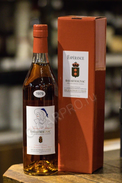 Armagnac Domaine d'Esperance 1979 years Арманьяк Сокровища д`Артаньяна 1979 года 0.7л в подарочной упаковке