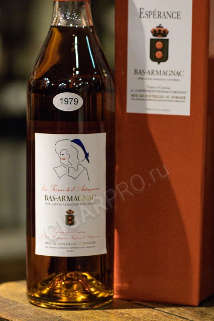 Armagnac Domaine d'Esperance 1979 years Арманьяк Сокровища д`Артаньяна 1979 года 0.7л в подарочной упаковке