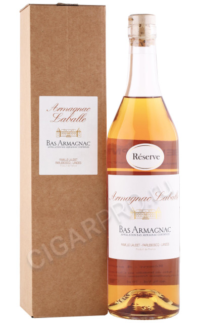 Laballe Bas Armagnac Reserve Арманьяк Лабалль Ба Арманьяк Резерв 0.7л в подарочной упаковке