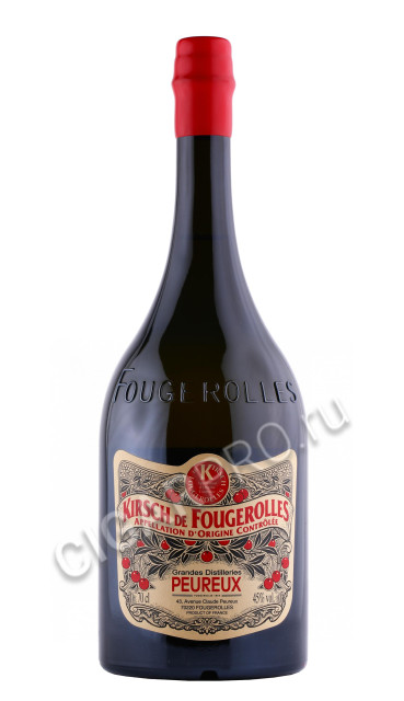 бренди grandes distilleries peureux kirsch de fougerolles 0.7л