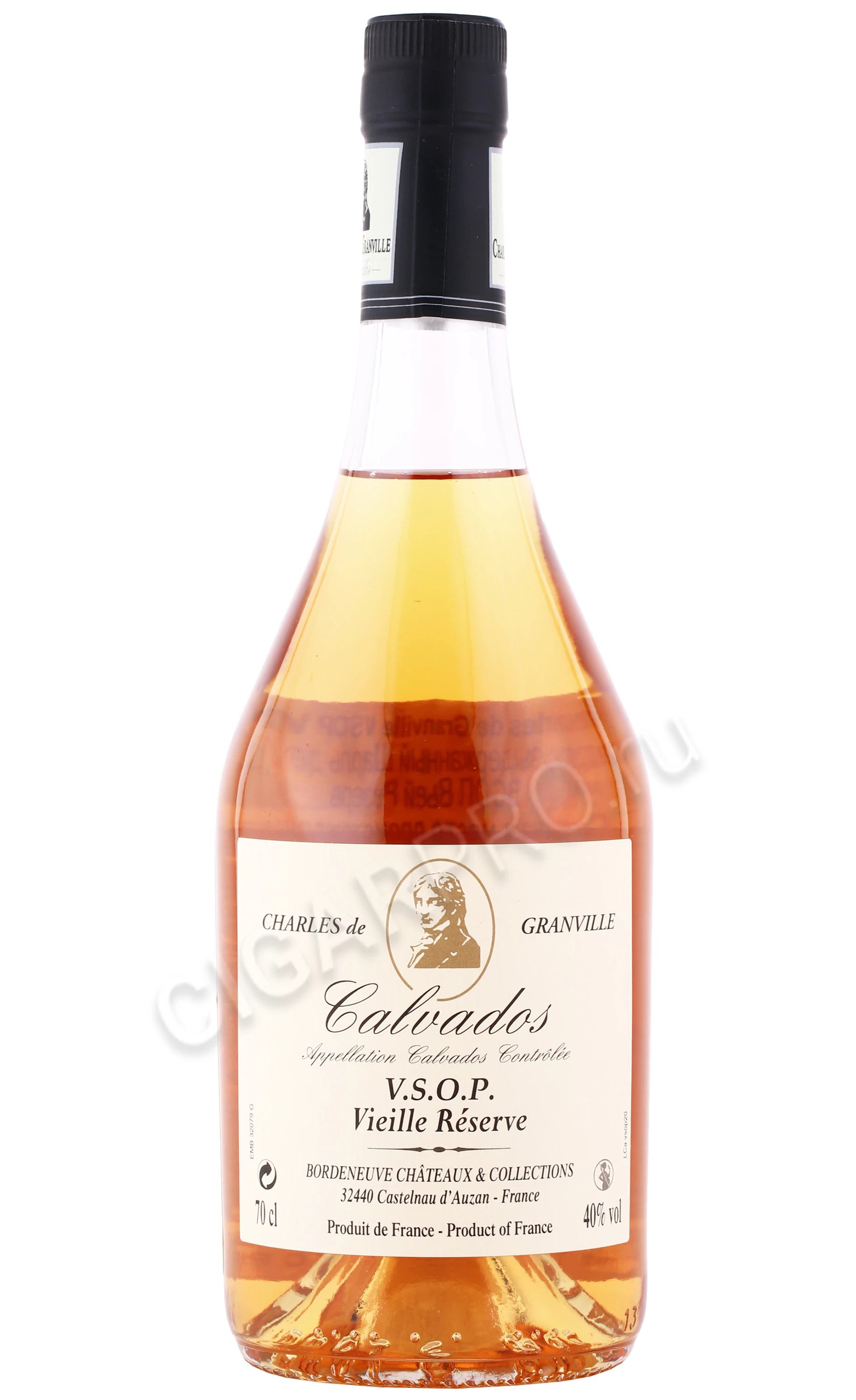 Charles de Granville VSOP Vieile Reserve купить Кальвадос Шарль де Гранвиль  ВСОП Вьей Резерв 0.7л цена