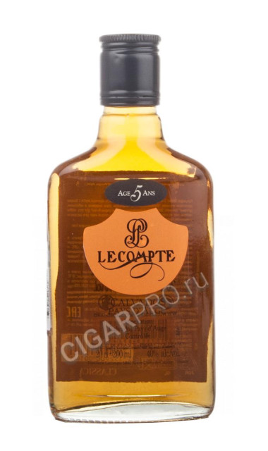 calvados lecompte pays d`auge 5 years 0.2l купить кальвадос леконт 5 лет 0.2 л. цена