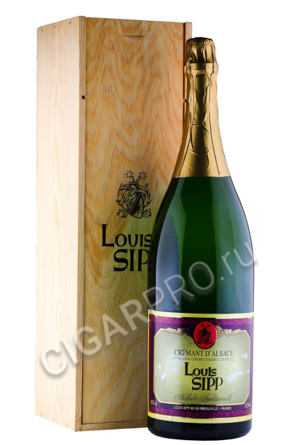 игристое вино louis sipp cremant dalsace brut 3л