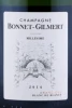 Этикетка Шампанское Бонне-Жильмер Миллезим Гран Крю Блан де Блан 0.75л