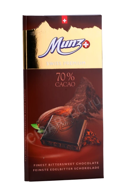 Шоколад Munz горький 70% какао 100гр