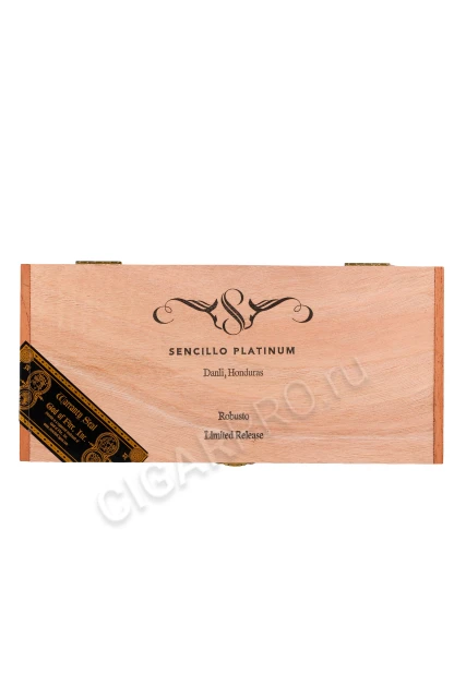 Коробка Сигар Sencillo Platinum Robusto