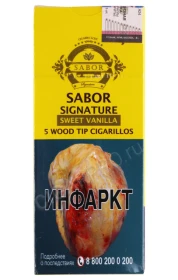 Сигариллы Sabor Signature Wood Tip Sweet Vanilla