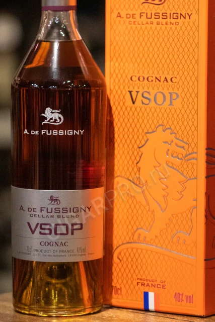 A de Fussigny Cellar Blend VSOP Коньяк А де Фуссиньи Селлар Бленд ВСОП 0.7л в подарочной упаковке