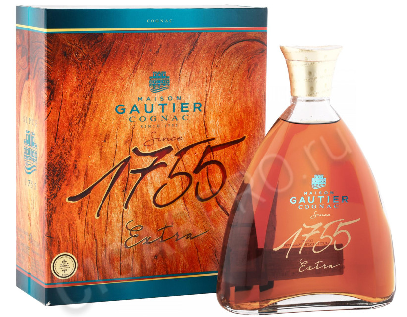 Gautier XO Extra 1755 Коньяк Готье 1755 0.7л в подарочной упаковке
