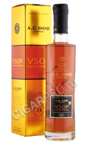 коньяк cognac a e dor vsop 0.35л в подарочной упаковке