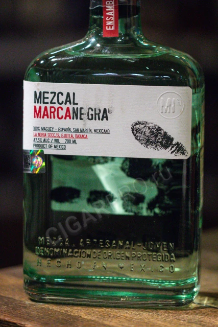 Этикетка Мескаль Marca Negra Ensamble 0.7л