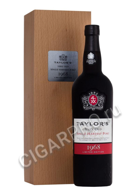 taylors very old single harvest port 1968 купить портвейн тэйлор вери олд сингл харвест порт 1968 цена