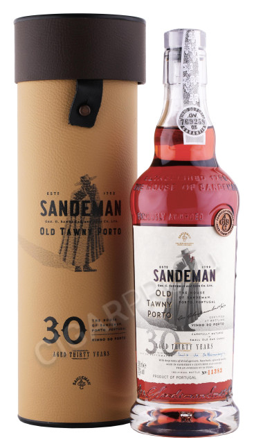 портвейн sandeman tawny porto 30 years old douro dop 0.5л в подарочной тубе