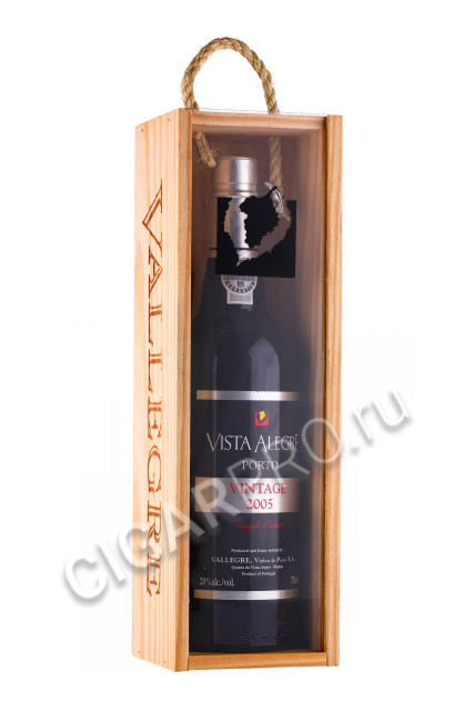 подарочная упаковка портвейн vista alegre vintage 2005 0.75л