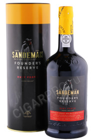 портвейн sandeman porto founders reserve ruby porto doc do 0.75л в подарочной тубе