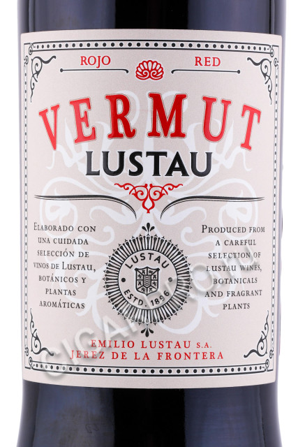 этикетка вермут lustau rojo 0.75л