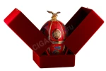 Водка Императорская Коллекция Супер Премиум Фаберже Красный Дракон 0.7л + 4 рюмки в подарочной упаковке