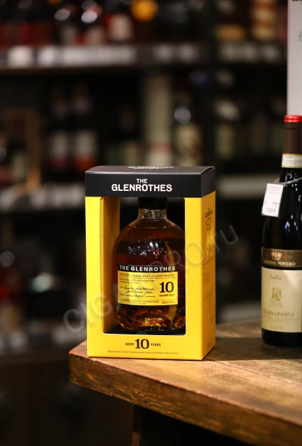 Подарочная коробка виски glenrothes speyside single malt 10 years 0.7л