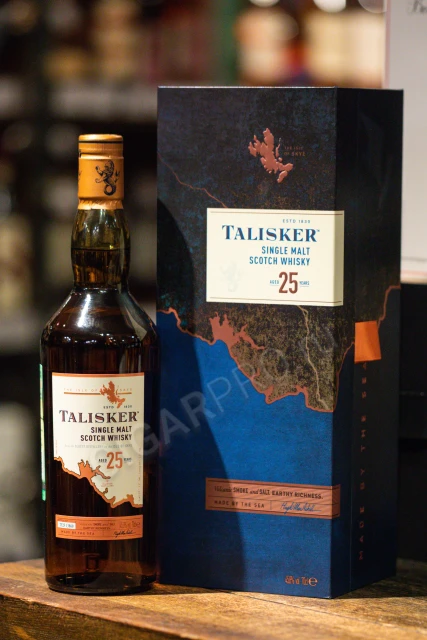 Talisker 25 years old Виски Талискер 25 лет 0.7л в подарочной упаковке