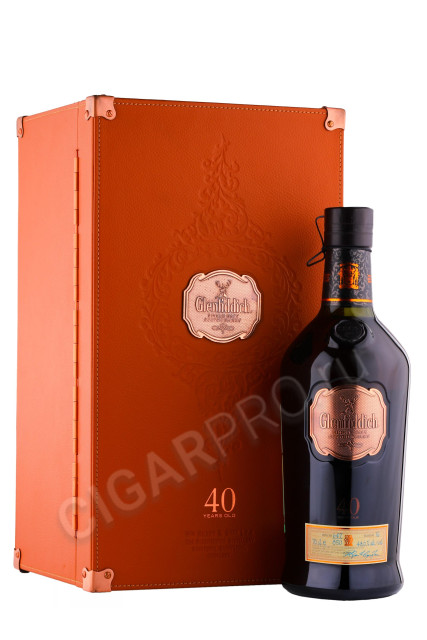 виски glenfiddich 40 years 0.7л в подарочной упаковке