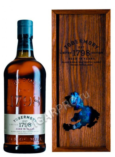 шотландский виски tobermory 15 years old виски тобермори 15 лет