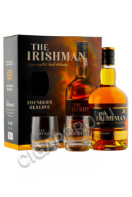 виски the irishman founders reserve + 2стакана 0.7л