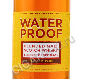 этикетка waterproof blended malt