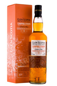 виски glen scotia bordeaux cask finish 10 years old 0.7л в подарочной упаковке