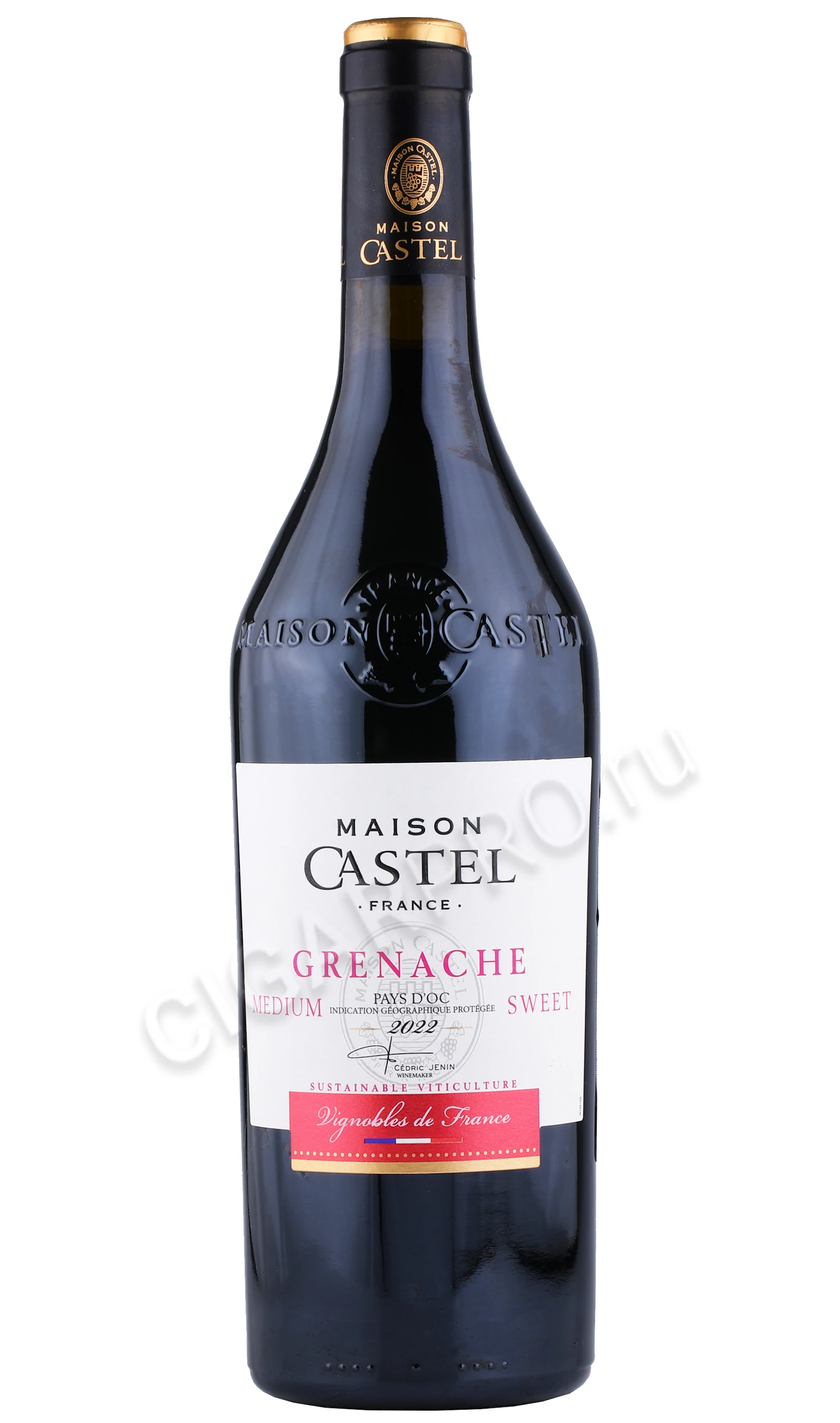 Вино Maison Castel, Grenache Medium Sweet Pays dOc, - купить вино Гренаш  Пэи дОк Мэзон Кастель 0.75 л цена