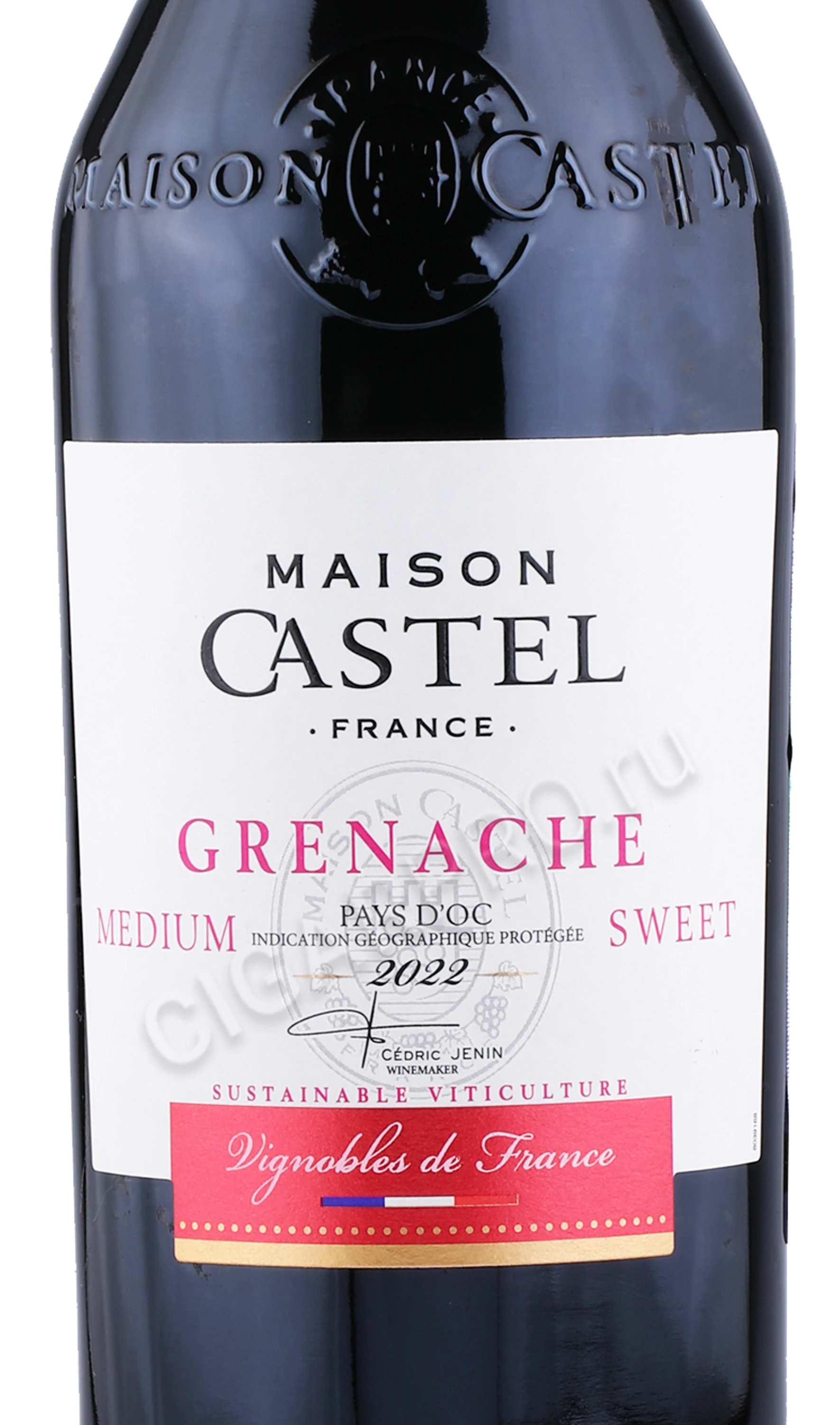 Вино Maison Castel, Grenache Medium Sweet Pays dOc, - купить вино Гренаш  Пэи дОк Мэзон Кастель 0.75 л цена