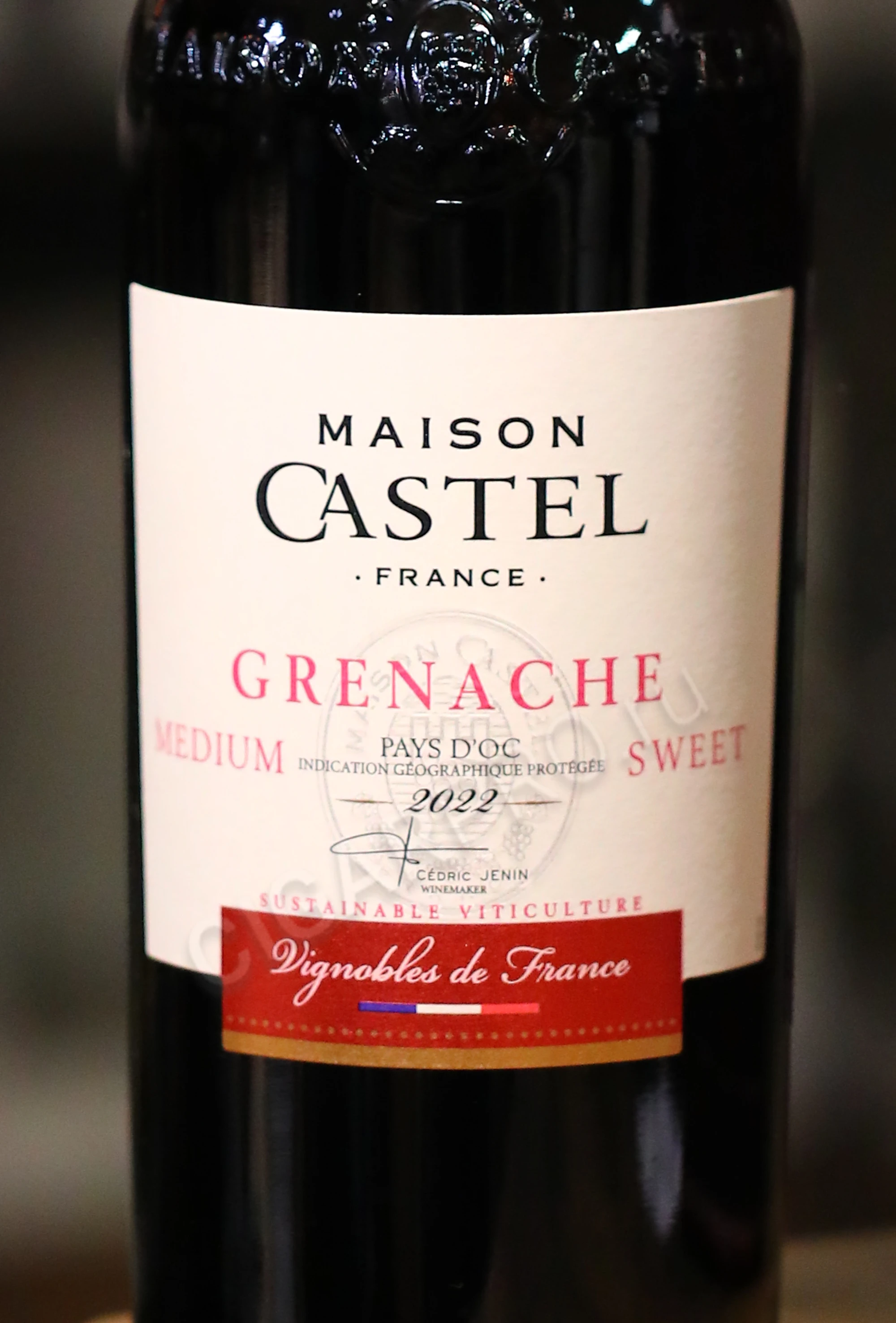 Вино Maison Castel, Grenache Medium Sweet Pays dOc, - купить вино Гренаш  Пэи дОк Мэзон Кастель 0.75 л цена