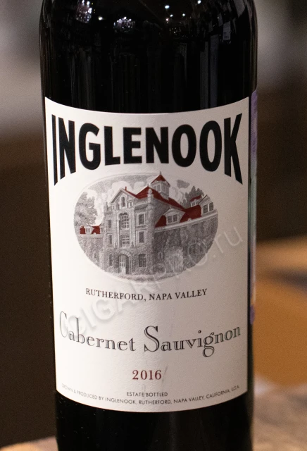 Этикетка Inglenook Cabernet Sauvignon 2016 Вино Инглнук Бланкано Каберне Совиньон 2016г 0.75л