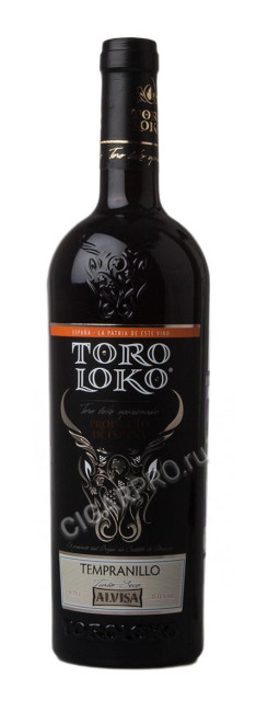 toro loko tempranillo alvisa вино торо локо темпронильо алвиса