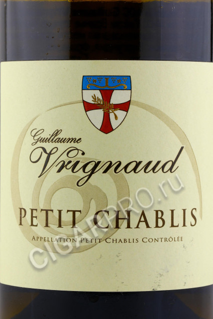 этикетка guillaume vrignaud petit chablis 0.75л