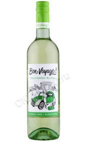 Вино Бон Вояж Совиньон Блан безалкогольное 0.75л