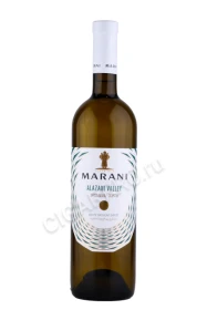 Вино Марани Алазанская Долина белое полусладкое 0.75л
