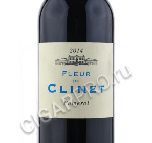 этикетка fleur de clinet pomerol 2014