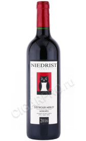 вино niedrist muhlweg merlot sudtiroler doc 0.75л